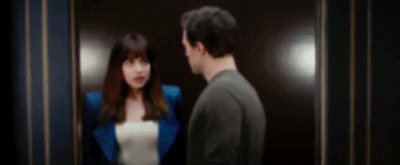 Fifty Shades of Grey Elevator Kiss