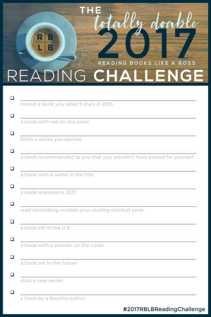 The Totally Do-able 2017 RBLB Reading Challenge | Reading Books Like a Boss